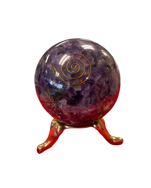 Amethyst Orgonite Crystal Ball