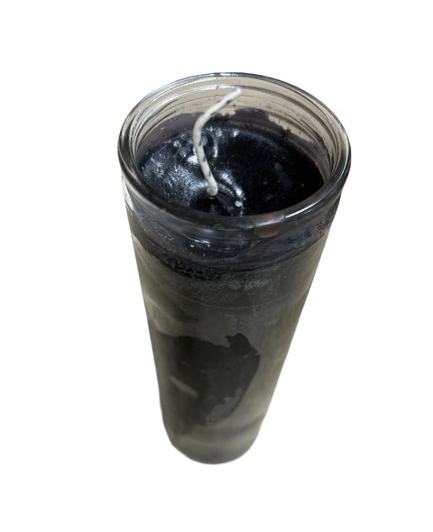 Glass Jar Candle Black