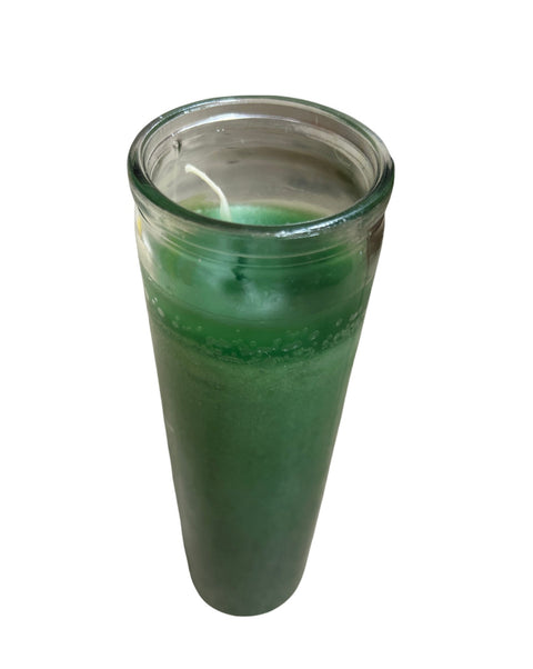 Glass Jar Candle Green
