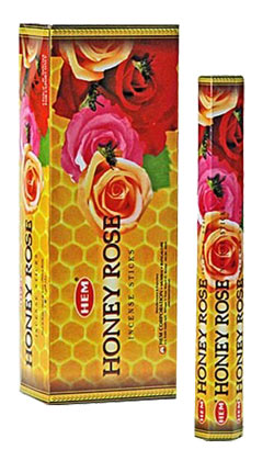 Buy Hem Honey Rose Incense Hexa