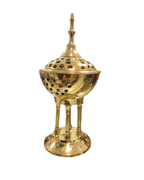 Brass Burner - Greek Pedestal
