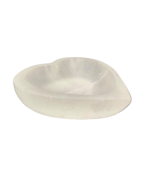 Heart Shape Crystal Bowl (White Selenite)