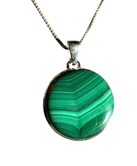 Necklace- Malachite (Round)