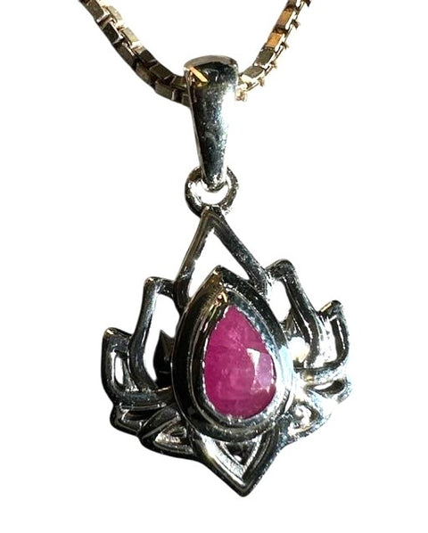 Necklace- Ruby (Lotus)