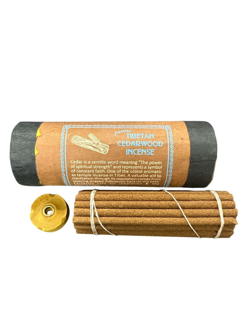  Tibetan Cedarwood Incense with packaging on a white background