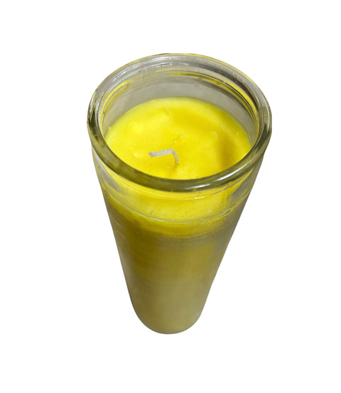 Glass Jar Candle Yellow