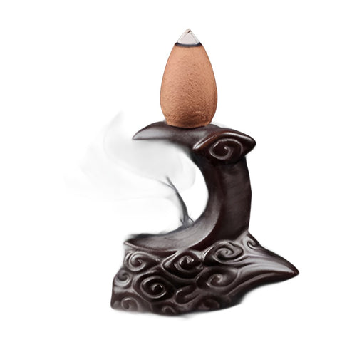 Mini Ceramic Backflow Buddha incense Burner
