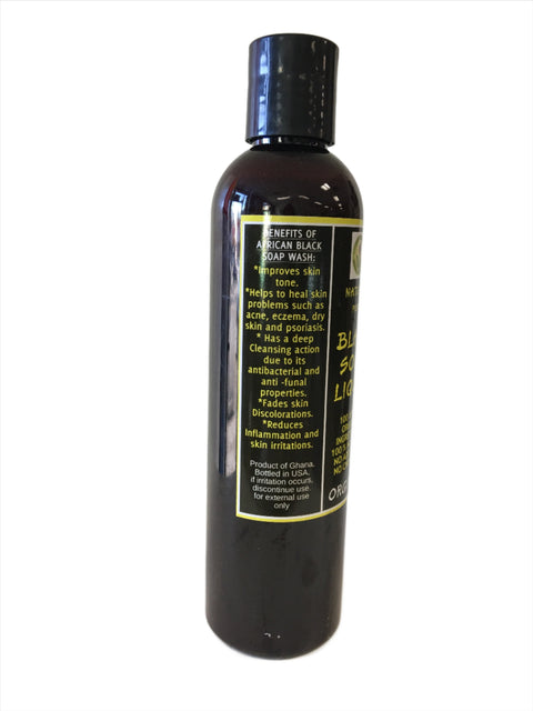 organic African Natural black soap liquid