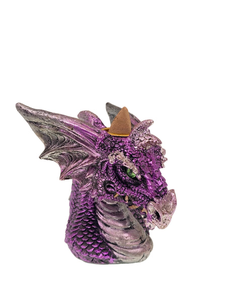 Purple Dragon Head Incense Backflow Burner