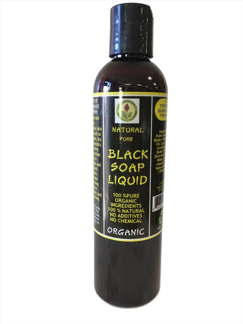 organic african black soap liquid